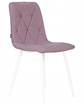 Стул обеденный DOBRIN CHILLY ROMBO, Лавандовый Simple 48, основание белый в Агрызе - agryz.ok-mebel.com | фото 2