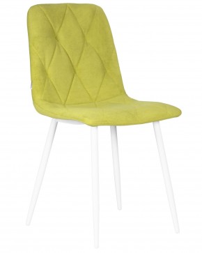Стул обеденный DOBRIN CHILLY ROMBO, Лайм Simple 14, основание белый в Агрызе - agryz.ok-mebel.com | фото