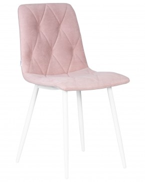 Стул обеденный DOBRIN CHILLY ROMBO, Розовый Simple 03, основание белый в Агрызе - agryz.ok-mebel.com | фото