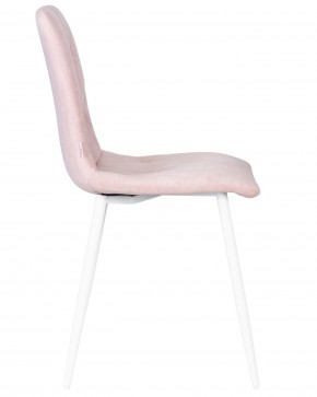 Стул обеденный DOBRIN CHILLY ROMBO, Розовый Simple 03, основание белый в Агрызе - agryz.ok-mebel.com | фото 3