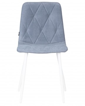 Стул обеденный DOBRIN CHILLY ROMBO, Серо-голубой Simple 26, основание белый в Агрызе - agryz.ok-mebel.com | фото 6