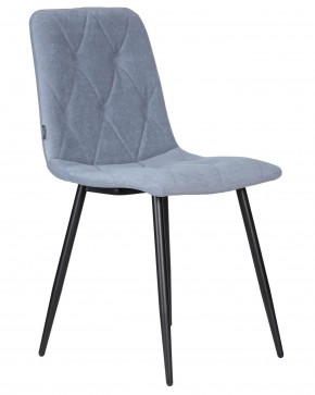 Стул обеденный DOBRIN CHILLY ROMBO, Серо-голубой Simple 26, основание черное в Агрызе - agryz.ok-mebel.com | фото 2