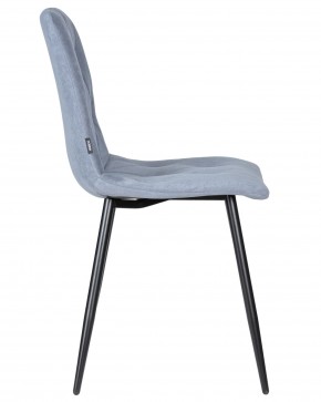 Стул обеденный DOBRIN CHILLY ROMBO, Серо-голубой Simple 26, основание черное в Агрызе - agryz.ok-mebel.com | фото 3