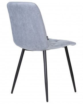 Стул обеденный DOBRIN CHILLY ROMBO, Серо-голубой Simple 26, основание черное в Агрызе - agryz.ok-mebel.com | фото 4