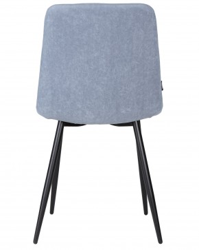Стул обеденный DOBRIN CHILLY ROMBO, Серо-голубой Simple 26, основание черное в Агрызе - agryz.ok-mebel.com | фото 5