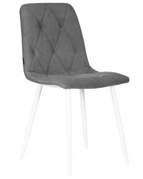 Стул обеденный DOBRIN CHILLY ROMBO, Серый Simple 33, основание белый в Агрызе - agryz.ok-mebel.com | фото