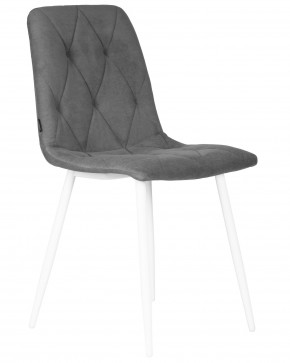 Стул обеденный DOBRIN CHILLY ROMBO, Серый Simple 33, основание белый в Агрызе - agryz.ok-mebel.com | фото 2