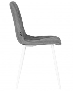Стул обеденный DOBRIN CHILLY ROMBO, Серый Simple 33, основание белый в Агрызе - agryz.ok-mebel.com | фото 3