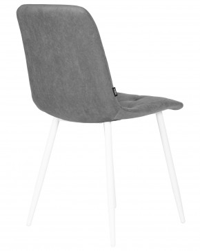 Стул обеденный DOBRIN CHILLY ROMBO, Серый Simple 33, основание белый в Агрызе - agryz.ok-mebel.com | фото 4