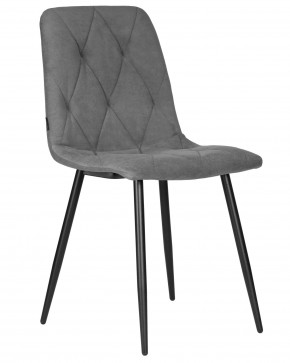 Стул обеденный DOBRIN CHILLY ROMBO, Серый Simple 33, основание черное в Агрызе - agryz.ok-mebel.com | фото