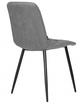 Стул обеденный DOBRIN CHILLY ROMBO, Серый Simple 33, основание черное в Агрызе - agryz.ok-mebel.com | фото 4