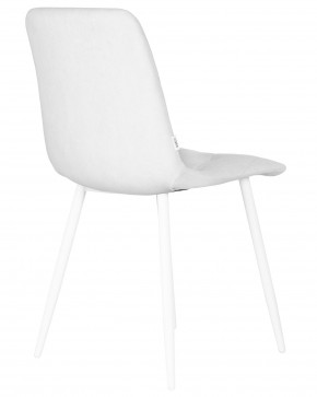 Стул обеденный DOBRIN CHILLY ROMBO, Светло-серый Simple 29, основание белое в Агрызе - agryz.ok-mebel.com | фото 4