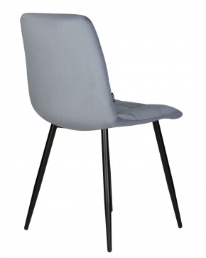 Стул обеденный DOBRIN CHILLY, Серо-голубой Holland 14, основание черное в Агрызе - agryz.ok-mebel.com | фото 4