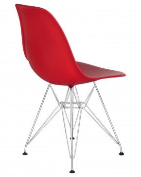 Стул обеденный DOBRIN DSR, ножки хром, цвет красный (R-02) в Агрызе - agryz.ok-mebel.com | фото 4