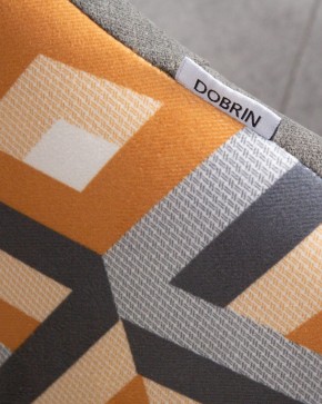 Стул обеденный DOBRIN MARKUS, ЭМАЛЬ ЧЕРНЫЙ МУАР ткань Candy Graphite+Escada Ochre в Агрызе - agryz.ok-mebel.com | фото 10