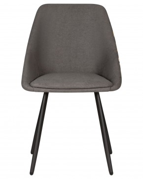 Стул обеденный DOBRIN MARKUS, ЭМАЛЬ ЧЕРНЫЙ МУАР ткань Candy Graphite+Escada Ochre в Агрызе - agryz.ok-mebel.com | фото 6
