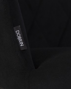 Стул обеденный DOBRIN ROBY, ЭМАЛЬ ЧЕРНЫЙ МУАР велюр Catania Black в Агрызе - agryz.ok-mebel.com | фото 2