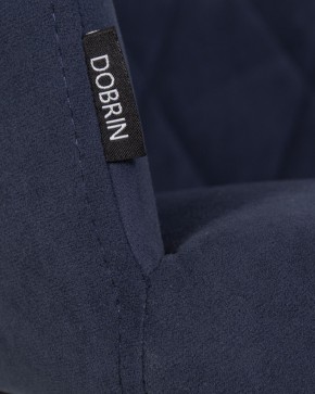 Стул обеденный DOBRIN ROBY, ЭМАЛЬ ЧЕРНЫЙ МУАР велюр Catania Dark Blue в Агрызе - agryz.ok-mebel.com | фото 9