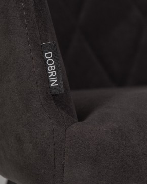 Стул обеденный DOBRIN ROBY, ЭМАЛЬ ЧЕРНЫЙ МУАР велюр Catania Espresso в Агрызе - agryz.ok-mebel.com | фото 9