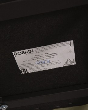 Стул обеденный DOBRIN ROBY, ЭМАЛЬ ЧЕРНЫЙ МУАР велюр Catania Forest в Агрызе - agryz.ok-mebel.com | фото 12