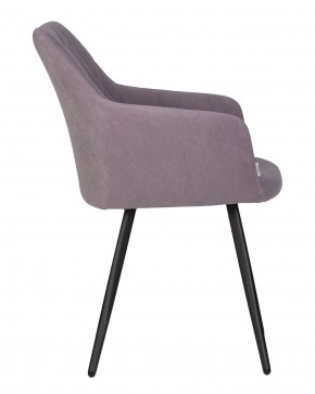 Стул обеденный DOBRIN ROBY, ЭМАЛЬ ЧЕРНЫЙ МУАР велюр Catania Lavender в Агрызе - agryz.ok-mebel.com | фото 3