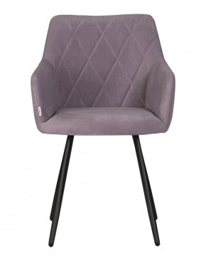 Стул обеденный DOBRIN ROBY, ЭМАЛЬ ЧЕРНЫЙ МУАР велюр Catania Lavender в Агрызе - agryz.ok-mebel.com | фото 6