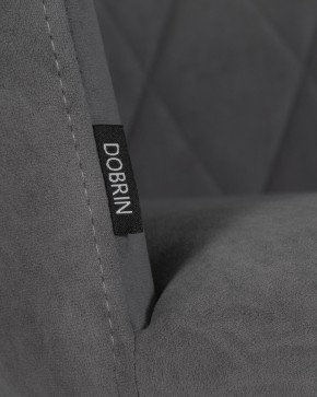 Стул обеденный DOBRIN ROBY, ЭМАЛЬ ЧЕРНЫЙ МУАР велюр Catania Silver в Агрызе - agryz.ok-mebel.com | фото 9