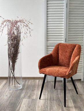 Стул REFLET 3018-09 терракотовый, шенилл / черный каркас, ®DISAUR в Агрызе - agryz.ok-mebel.com | фото 2