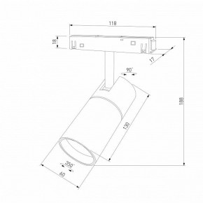 Светильник на штанге Elektrostandard Slim Magnetic a069471 в Агрызе - agryz.ok-mebel.com | фото 4