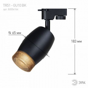 Светильник на штанге Эра  TR51 - GU10 BK в Агрызе - agryz.ok-mebel.com | фото 4
