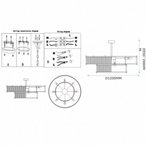 Светильник на штанге Imperiumloft RH Marais Round Chandelier 40,2668 в Агрызе - agryz.ok-mebel.com | фото 11