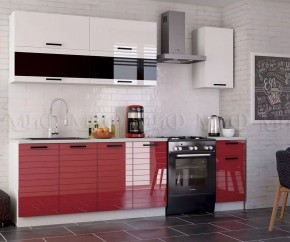 ТЕХНО-3 Кухонный гарнитур 2,0 м Компоновка №2 в Агрызе - agryz.ok-mebel.com | фото 1