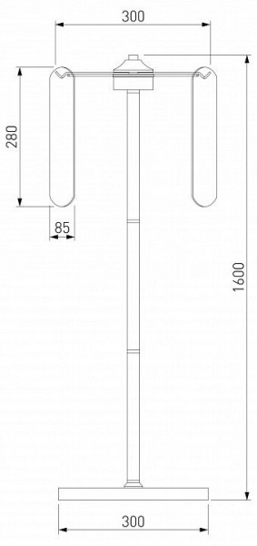 Торшер Eurosvet Claire 01171/3 золото в Агрызе - agryz.ok-mebel.com | фото 3