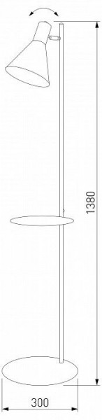 Торшер с полкой TK Lighting Jump 5864 Jump в Агрызе - agryz.ok-mebel.com | фото 2