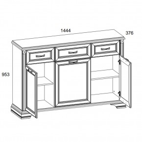 Тумба 3D3S, MONAKO, цвет Сосна винтаж/дуб анкона в Агрызе - agryz.ok-mebel.com | фото 2