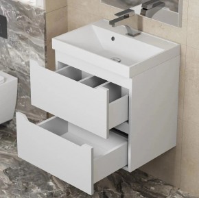 Тумба под раковину Uperwood Tanos 50 см, подвесная, белая матовая в Агрызе - agryz.ok-mebel.com | фото 3