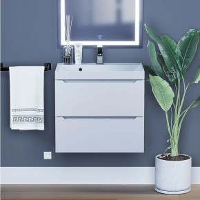Тумба под раковину Uperwood Tanos 60 см, подвесная, белая матовая в Агрызе - agryz.ok-mebel.com | фото