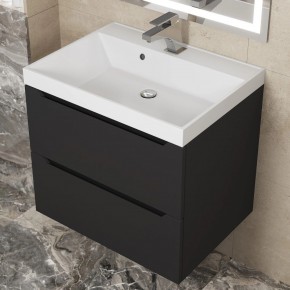 Тумба под раковину Uperwood Tanos 60 см, подвесная, черная матовая в Агрызе - agryz.ok-mebel.com | фото 10