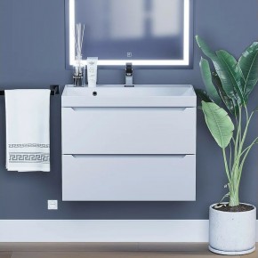 Тумба под раковину Uperwood Tanos 70 см, подвесная, белая матовая в Агрызе - agryz.ok-mebel.com | фото