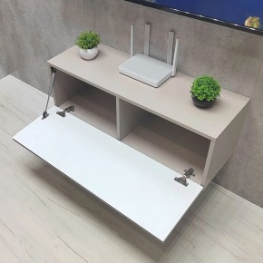 Тумба подвесная под ТВ LINES MTV3-MA 900 Бежевый (Леда-М 10.1.5) в Агрызе - agryz.ok-mebel.com | фото 2