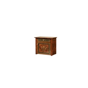 Тумба прикроватная (МДФ) Карина-3 орех (К3ТП-2[1]) в Агрызе - agryz.ok-mebel.com | фото