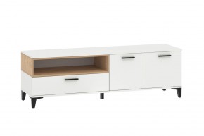 Тумба ТВА НМ 013.44 "Bergen" (Белый/Дуб бунратти) в Агрызе - agryz.ok-mebel.com | фото