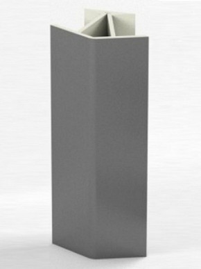 Угловое соединение для цоколя 135 гр. h100 мм (Алюминий, Белый, Черный, Сонома) в Агрызе - agryz.ok-mebel.com | фото