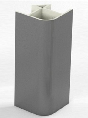 Угловое соединение для цоколя 90 гр. h100 мм (Алюминий, Белый, Черный, Сонома) в Агрызе - agryz.ok-mebel.com | фото 1