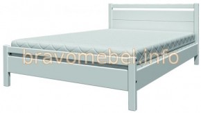 ВЕРОНИКА-1 Кровать из массива 1400 (Белый античный) в Агрызе - agryz.ok-mebel.com | фото