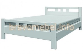 ВЕРОНИКА-2 Кровать из массива 900 (Белый античный) в Агрызе - agryz.ok-mebel.com | фото