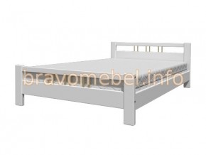 ВЕРОНИКА-3 Кровать из массива 1200 (Белый античный) в Агрызе - agryz.ok-mebel.com | фото