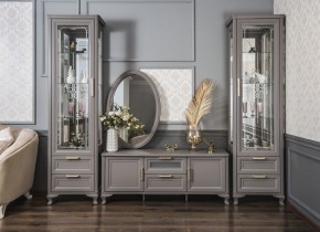 Витрина одностворчатая Мокко (серый камень) в Агрызе - agryz.ok-mebel.com | фото 3