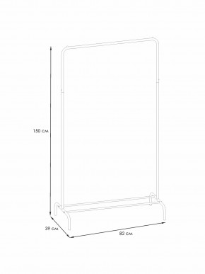 ВНП 298 М Вешалка гардеробная "Радуга 1" Медный антик в Агрызе - agryz.ok-mebel.com | фото 2