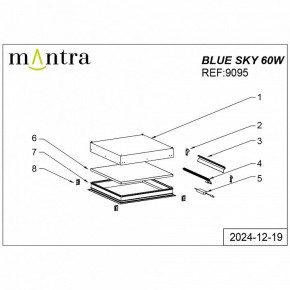 Встраиваемый светильник Mantra Blue Sky 9095 в Агрызе - agryz.ok-mebel.com | фото 5